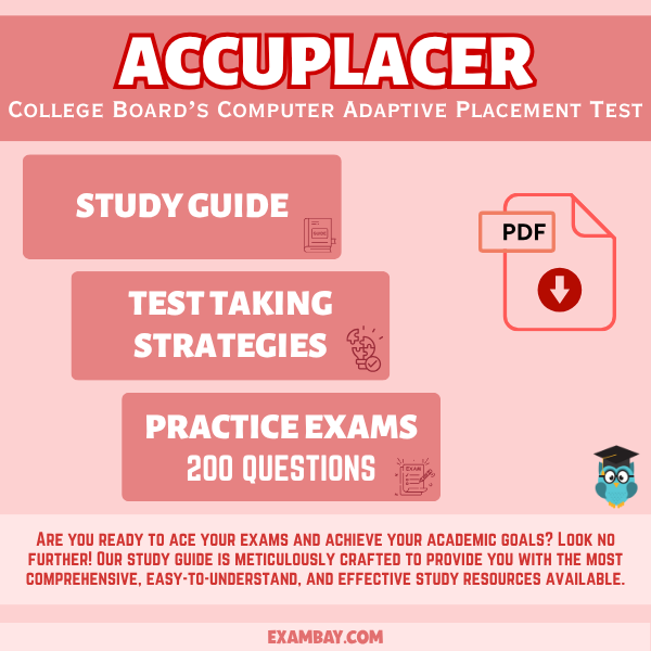ACCUPLACER Study Guide 2025–2026: Master Arithmetic, Algebra, College-Level Math, Reading, and Writing Skills for College Placement Success