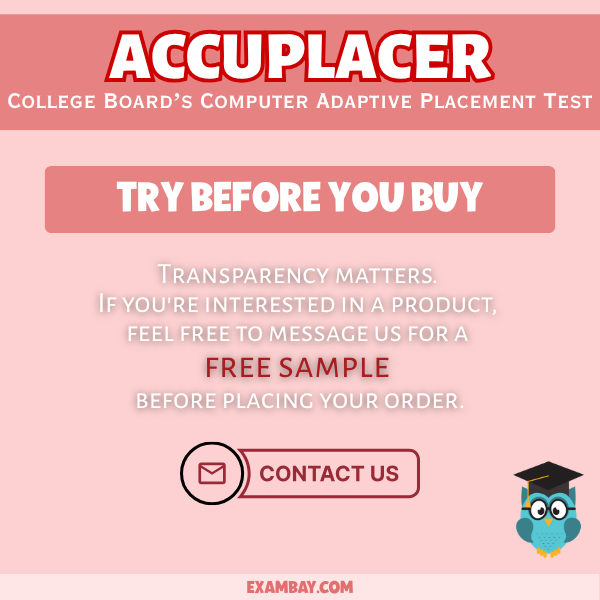 ACCUPLACER Study Guide 2025–2026: Master Arithmetic, Algebra, College-Level Math, Reading, and Writing Skills for College Placement Success