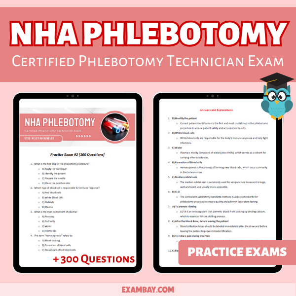 Certified Phlebotomy Technician Exam Bundle 2025-2026 - Exam Review