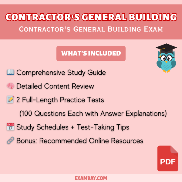 Contractor's General Building Exam Study Guide 2025-2026: Essential Guide for Building Industry - From Initial Planning to Safety Management