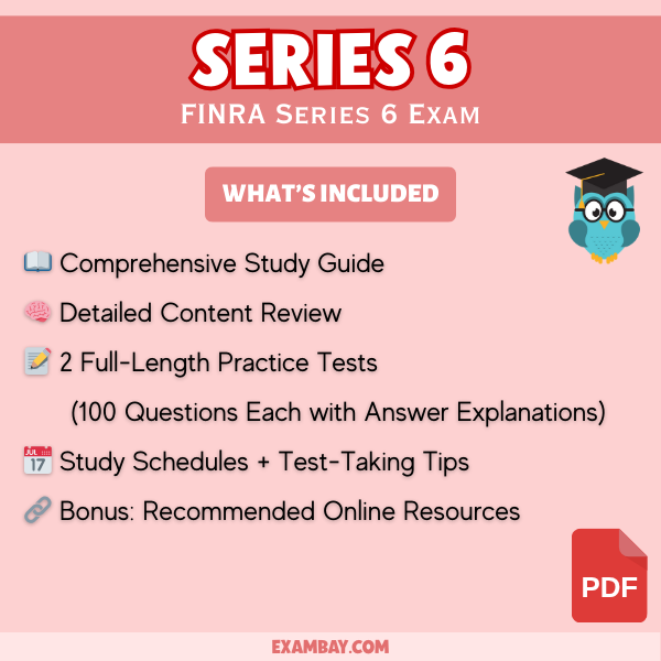 Series 6 Exam Study Guide 2025-2026: Detailed Content Review and Practice Tests for FINRA Licensing | Investment Company & Variable Contracts