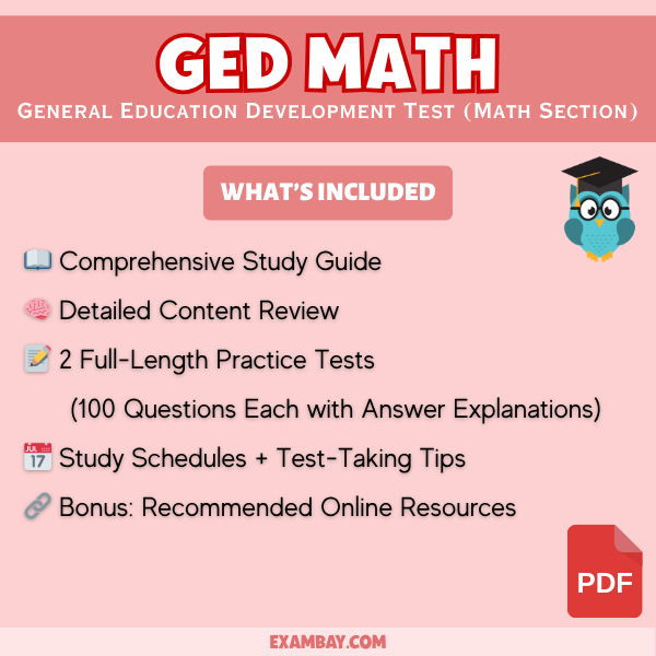 GED Math Prep 2025-2026: In-Depth Content Review, Practice Tests & Exam Strategies to Unlock GED Math Brilliance | GED Math Success Awaits