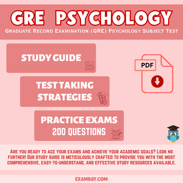 GRE Psychology Test Study Guide 2025-2026: Detailed Content Review, Test-Taking Strategies, and Two Full-Length Practice Tests