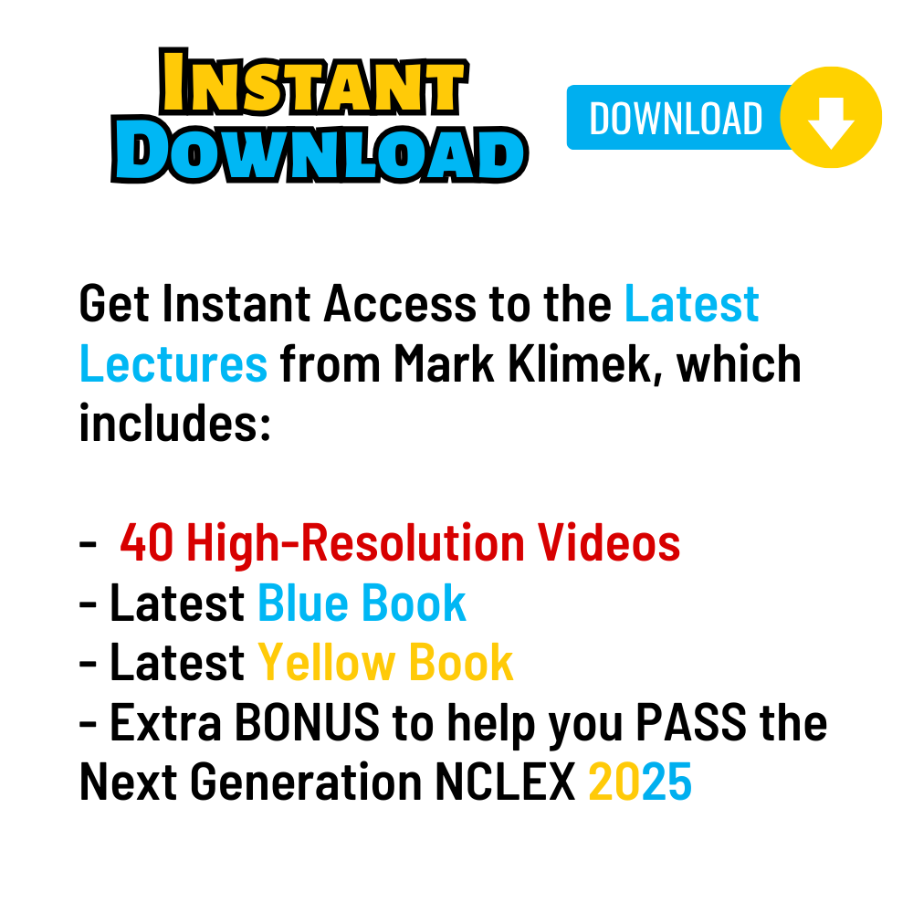 Mark Klimek Latest Lectures for NCLEX 2025-2026 | Video Lectures