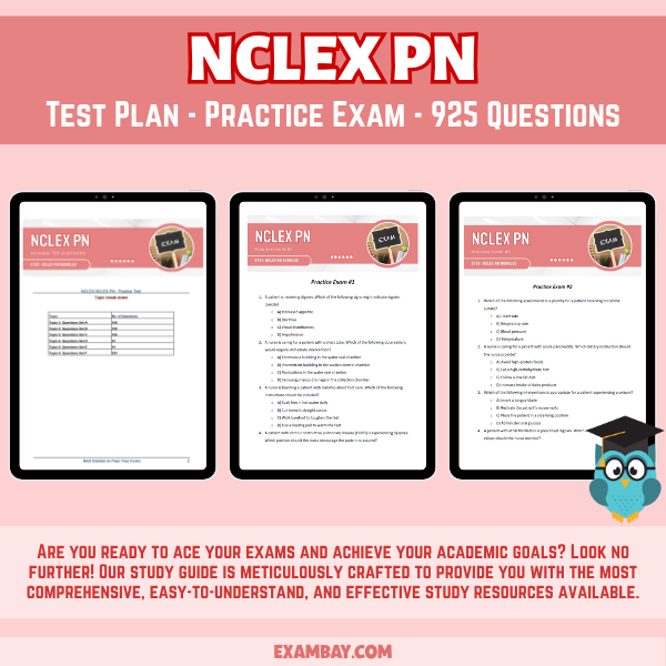 NCLEX PN Test Plan - Practice Exam - 925 Questions - 2025-2026 | Instant Download - PDF