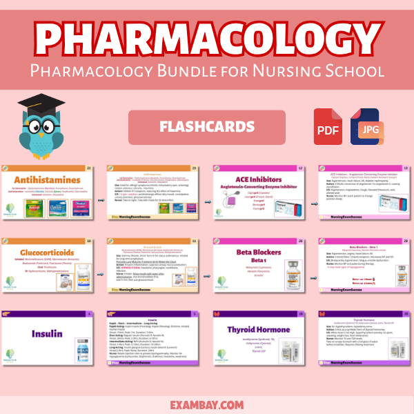 Pharmacology Bundle for Nursing School and NG NCLEX - 400+ Medication