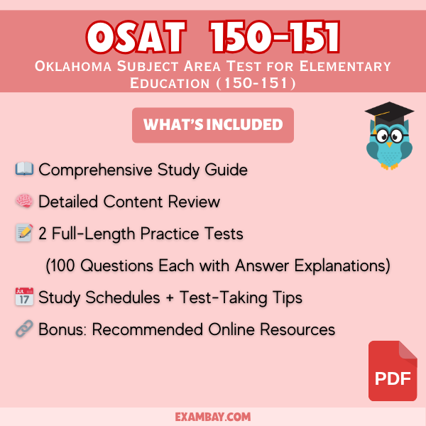 OSAT Elementary Education Study Guide: Master Oklahoma Subject Area Test for Elementary Education - Reading, Math, Science & Social Studies