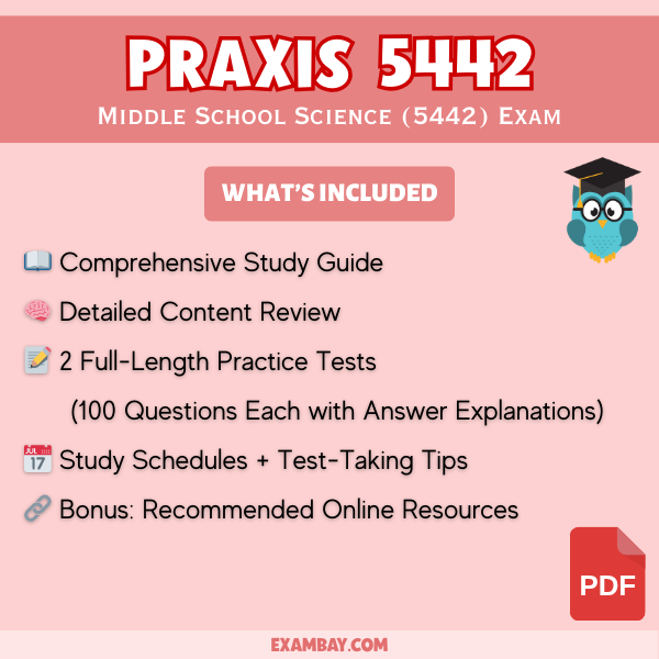Praxis Middle School Science (5442) Study Guide 2025–2026: Detailed Content Review, Exam Tips, and Practice Tests for Middle School Teachers