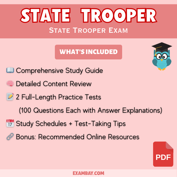 State Trooper Exam Study Guide 2025-2026: In-Depth Content Review, Practice Tests & Exam Tips for Law Enforcement Success | Trooper Triumph