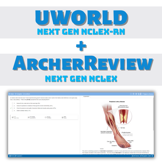 Next Generation NCLEX Question Bank - UWorld NCLEX-RN & Archer Review NCLEX-RN