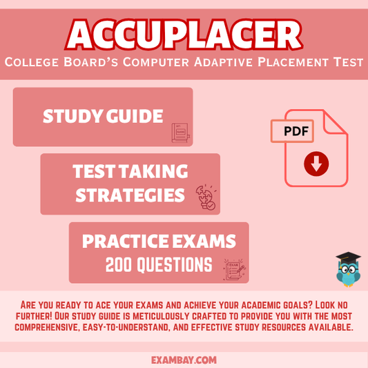 ACCUPLACER Study Guide 2025–2026: Master Arithmetic, Algebra, College-Level Math, Reading, and Writing Skills for College Placement Success