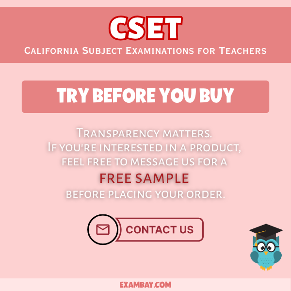 CSET Exam Study Guide 2025-2026: In-Depth Content Review, Practice Tests & Exam Strategies for California Subject Examinations for Teachers