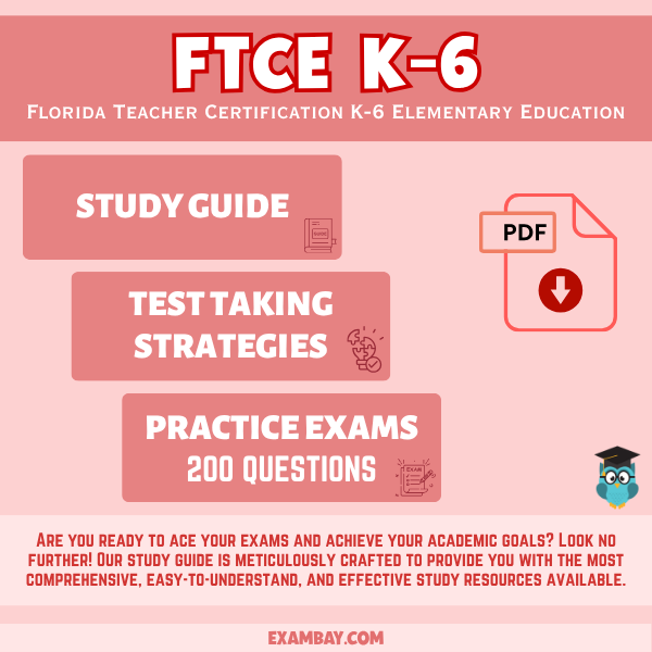 FTCE Elementary Education K-6 Study Guide 2026 Florida Teacher ...