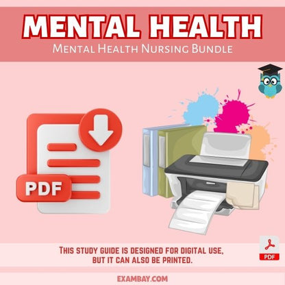Mental Health Nursing Bundle for Nursing School 2025-2026 | Mental Health Nursing Study Guide