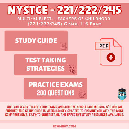 NYSTCE Multi-Subject Teachers of Childhood (221/222/245) Study Guide 2025-2026: Grade 1-6 Teacher Certification Prep with 2 Practice Tests