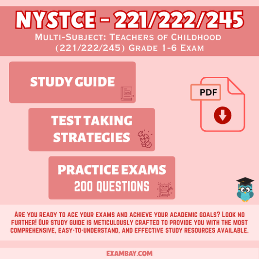 NYSTCE Multi-Subject Teachers of Childhood (221/222/245) Study Guide 2025-2026: Grade 1-6 Teacher Certification Prep with 2 Practice Tests