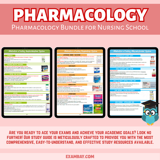 Pharmacology Bundle for Nursing School and NG NCLEX - 400+ Medication