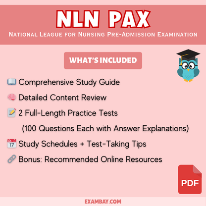 NLN PAX Study Guide 2025-2026: Nursing School Entrance Exam and Allied Health Excellence