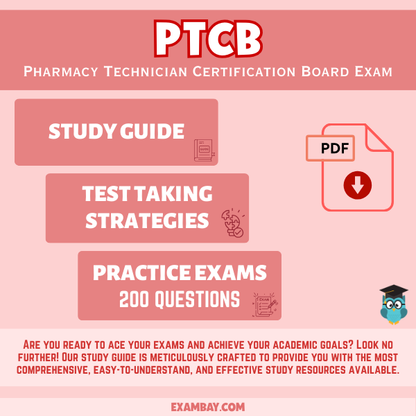 PTCB Exam Study Guide 2025-2026: Pharmacy Technician Certification Board Exam