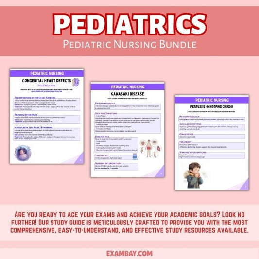 Pediatric Nursing Bundle for Nursing School 2025-2026 | Pediatric Nursing Study Guide