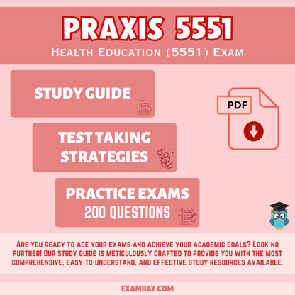Praxis Health Education (5551) Study Guide 2025–2026 - Praxis 5551 for Health Teacher Certification