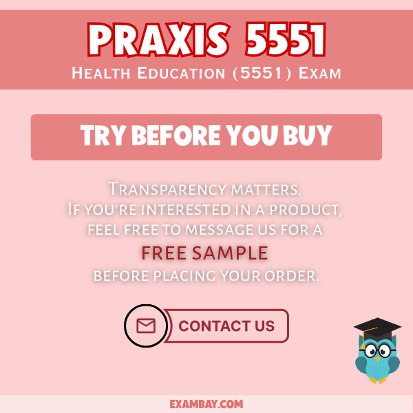 Praxis Health Education (5551) Study Guide 2025–2026 - Praxis 5551 for Health Teacher Certification
