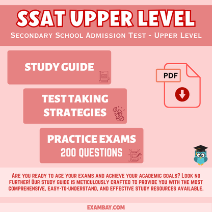 SSAT Upper Level Prep Guide 2025-2026: In-Depth Content Review, Practice Tests & Exam Strategies for SSAT - Your Key to Top U.S. High Schools